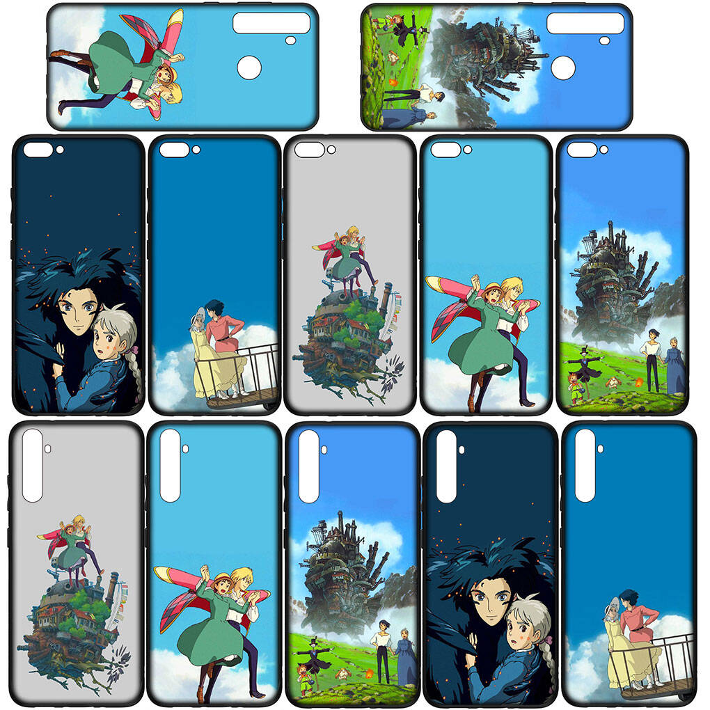 Cover for iPhone 17 16 15 Xiaomi Poco Redmi Note 14 13 12 Pro 16e Samsung Galaxy S25 S24 S23 OPPO Huawei Cartoon Howls Howl's Moving Castle Phone Case
