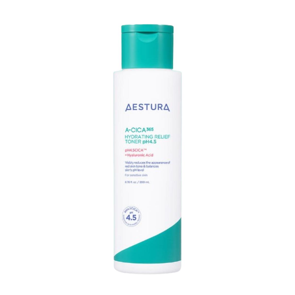[Aestura] A-Cica 365 Soothing Repair Cream 60ml + Hydrating Toner 200ml pH 4.5 Set Hydrating Relief Toner PH4.5 200ml X 1PCS
