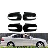 Car  Rearview Side Mirror Cover Fit For Mercedes-Benz E,C-Class W211 W203 2001-2007 Wing Cap Rear View Case Trim Carbon Fiber