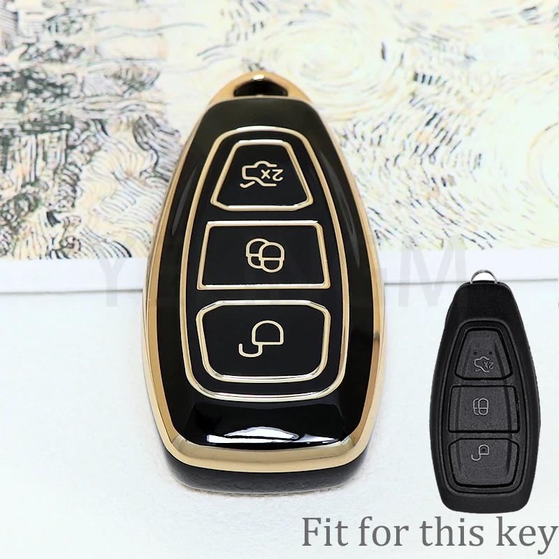 

НОВЫЙ ТПУ Чехол для автомобильного пульта, умного ключа, крышка, оболочка, брелок для Ford Focus 3 4 ST Mondeo MK3 MK4 Fiesta Fusion Kuga 2013 2014 2015 2017