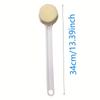 Shower Bath Brush with Long Handle Soft Bristle Scrubber for Body Scrubbing and Exfoliating