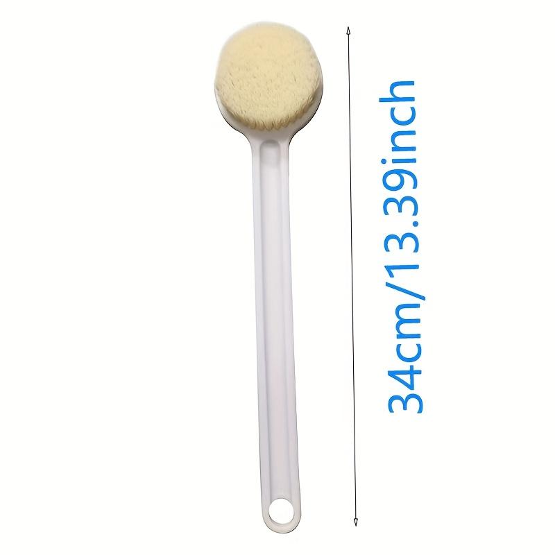 Shower Bath Brush with Long Handle Soft Bristle Scrubber for Body Scrubbing and Exfoliating