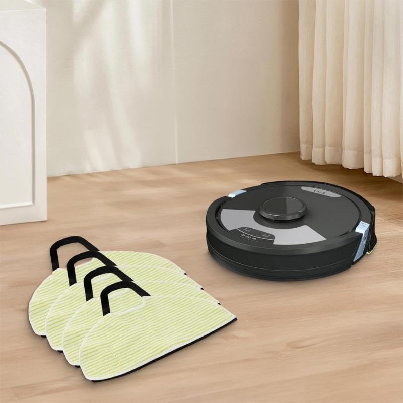 Set of 8 Mop Cloths Sweeping Robot Mop Cloth Sweeping Robot Replacement Part Fabric Texture Mopping Cloth for RV2610WD
