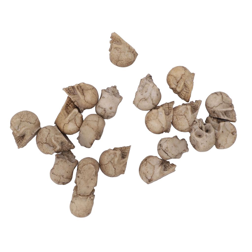 Rlistic Resin Miniature Skull, Reusable Skeleton Hd for Party Decor with Mystery Ambiance Horror Scene Props, Cool Bar