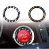 Engine Start Stop Button Gold-Black Cover Ring Trim Sticker for bmw 3