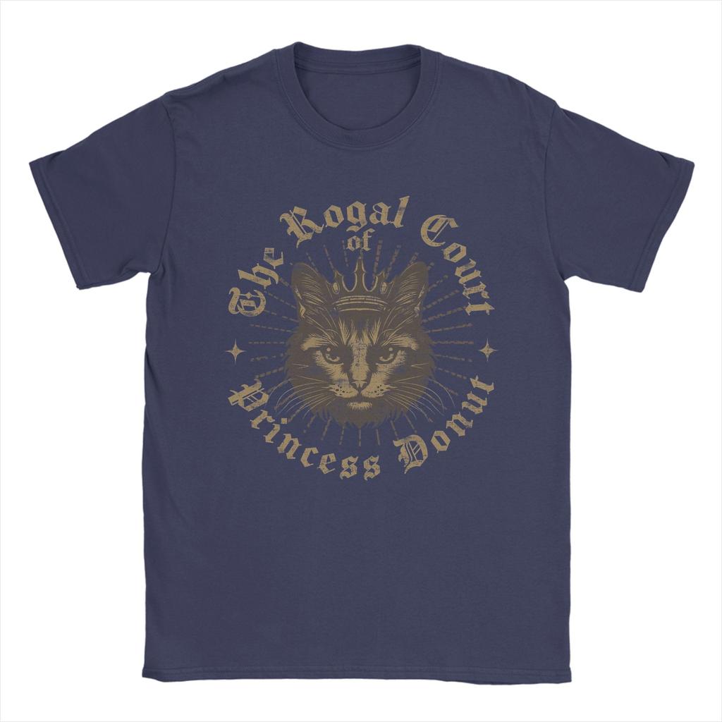 Dungeon Crawler Carl Prinzessin Donut T-Shirt Herren Baumwolle Vintage T-Shirts Rundhals T-Shirt Kurzarm Kleidung Große Größen