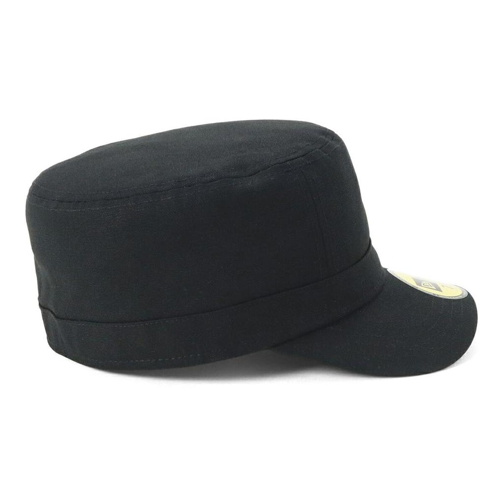 Military Work Cap Hat Special Order 7 Basic [New Era] Black/Black - 1/2 WM-01