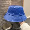 Fashion New Gypsy Star Hot Diamond Fisherman Hat Children's Simple Sunshade Sunscreen Hat Leisure Travel Basin Hat