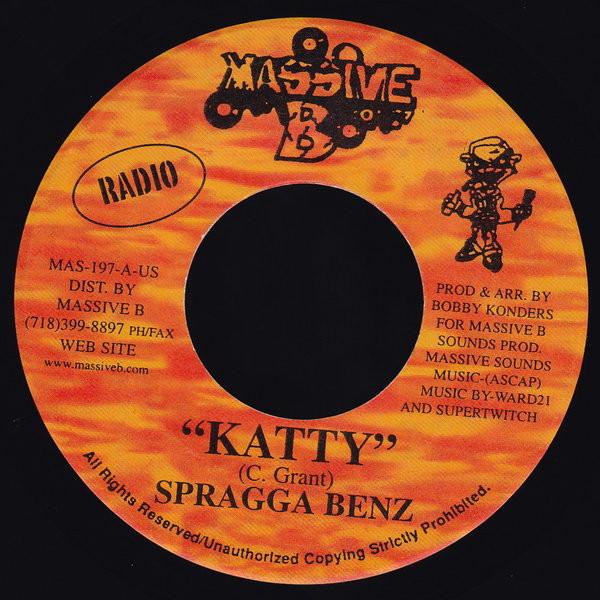 7inch Record SPRAGGA BENZ - Katty MAS197 Massive B 2001 US Reggae, Ska & Dub Used
