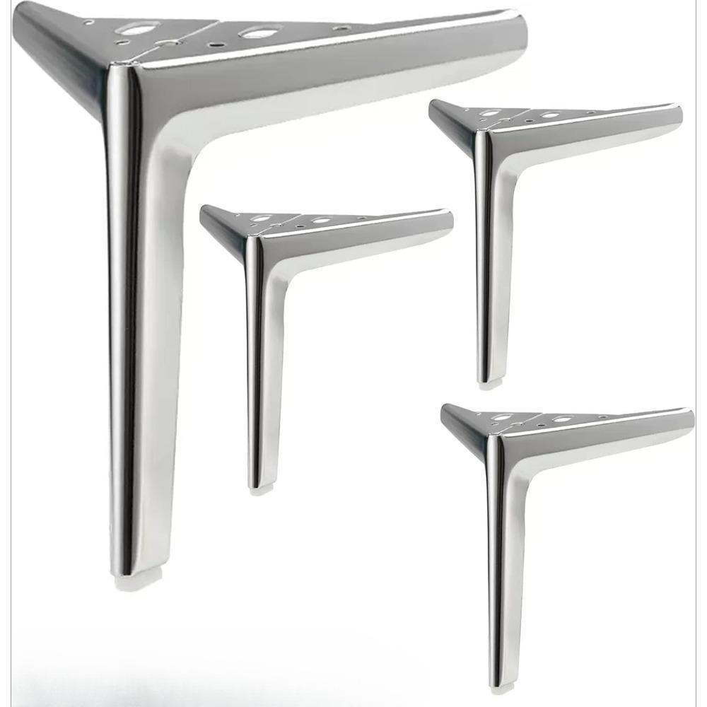 

Brushed Bronze Color Metal Furniture Legs Set of 4, DIY Replacement for Cabinet Legs, Sofa Legs, Chair Legs