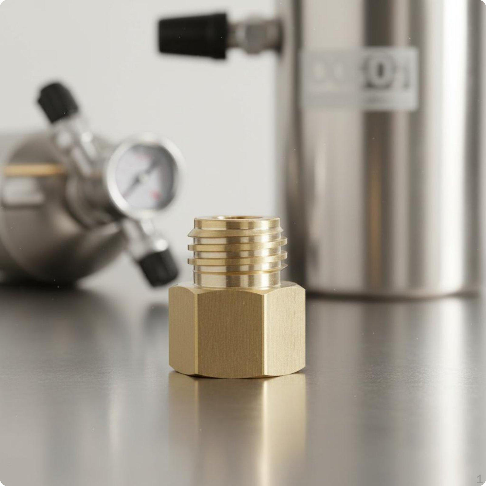 CO2 Fitting Adapter High Pressure Carbonated Beverage Maker Compact Size