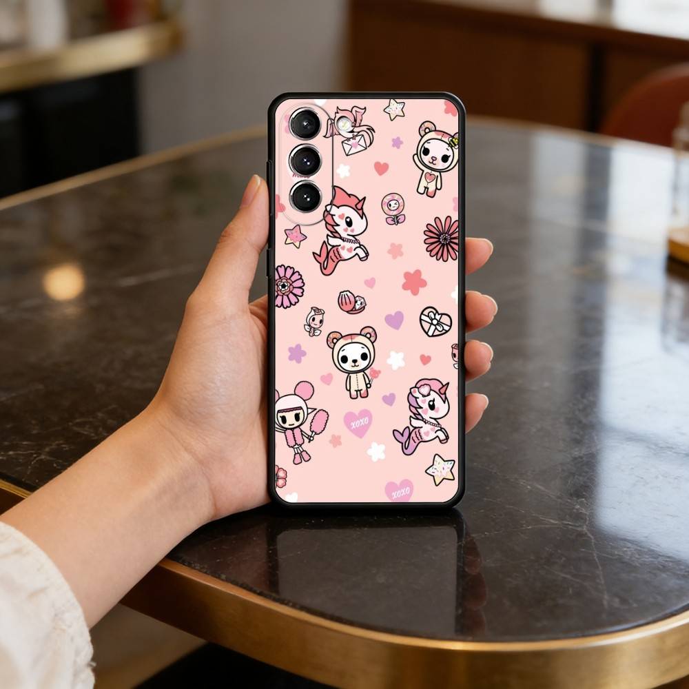 Japan T-Tokidokis CUTE Case for Samsung Galaxy S21 S25 FE S24 S23 Ultra S20 S9 S22 Plus S10 TPU Cover