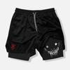 Berserk Smile Shorts Double-Layer Pants Boxing Muay Thai Kickboxing Training Japan Cartoon Animation 3D Print Gym Sport Workout Fitness Cosplay Unisex