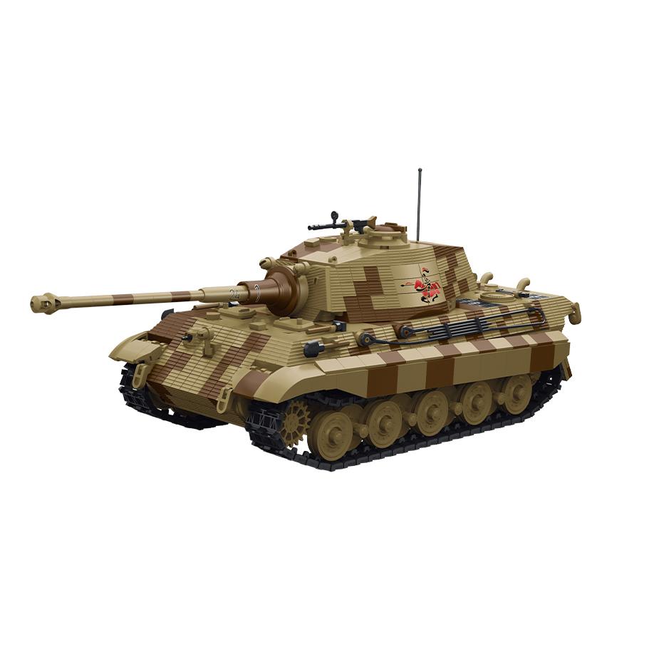 New product TK2 building blocks - WWII Tiger King tank - German military model assembly for boys - educational toy - gift