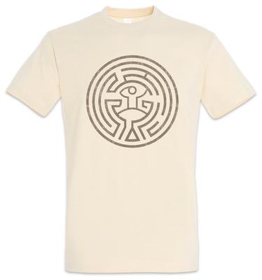 Maze Mens T-Shirt Westworld Maze Circle Circle Head Head Tattoo The Maze