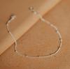 SUNIBI Fashionable Stainless Steel Minimalist Bead Decor Anklet Chain For Women
