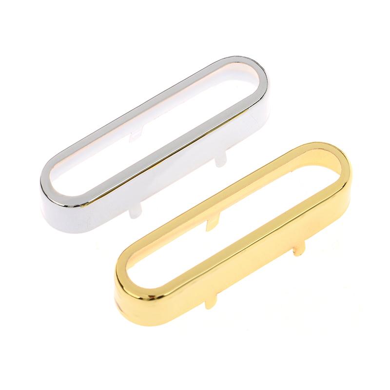 1 Stück Messing-Abdeckung für St Single-Coil Tonabnehmerabdeckung/Deckel/Gehäuse Oben Offen Gitarrenteile 72x20mm Gold/Silber