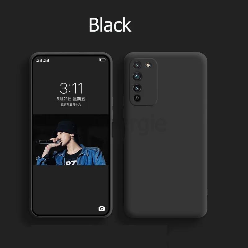 For Huawei Honor 10X Lite Case Liquid Silicone Soft Matte Camera Protection Cover For Honor 10X Honor10X Lite Phone Cases