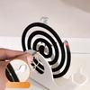 [Portable Mosquito Coil Holder] Portable 1pc Snail-Shaped Mosquito Coil Holder | Durable Plastic Incense Burner with Ash Tray, Large-Capacity