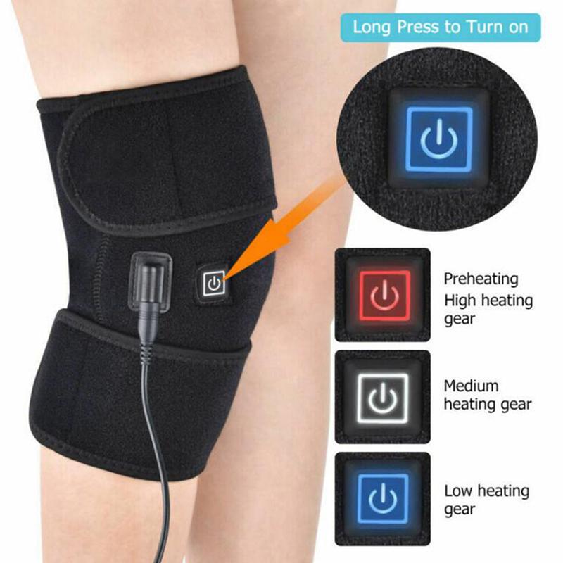 1Pcs Electric Heated Knee Pad Warm Leg Wrap Belt Brace