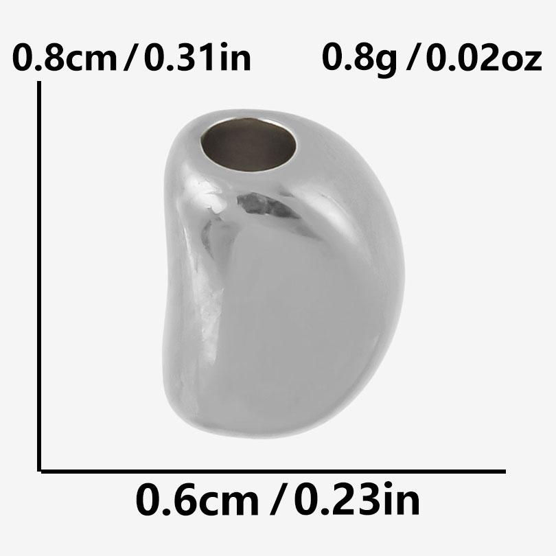High Quality Irregular 304 Stainless Steel Beads For Jewelry Making Supplies No Fade Waterproof Moon Heart Star Bead Accessories