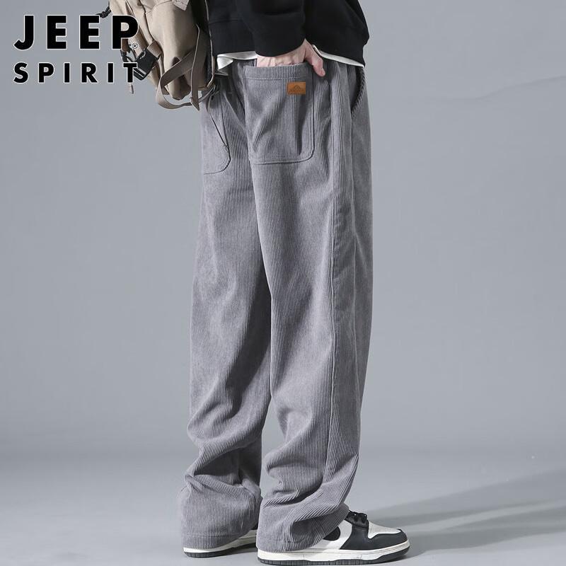 

JEEP SPIRIT Men s Corduroy Straight-Leg Casual Pants XL