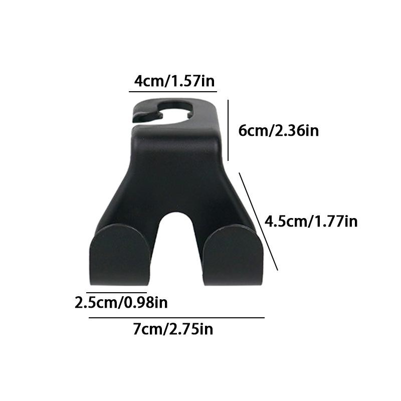 Car Seat Headrest Hook Auto Rear Seat Organizer Hanger Storage Holder For Handbag Purse Bags Clothes Coats