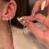 Long Bow-shaped Tassel Earrings for Women Ins Niche Design Light Luxury Earrings