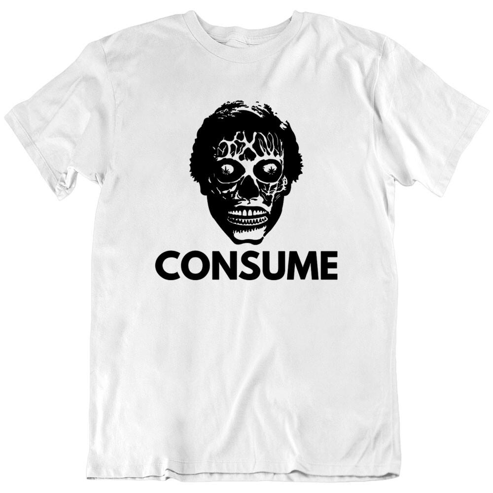 

CONSUME, They Live, Alien WATCH OBEY Movie 80 s Retro Funny T Shirt Tee Gift New Unisex T-Shirt S