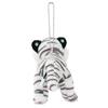 COLORATA White Tiger Plush Mascot (Realistic Wild AnimalWith Chain) Cute Animal Keychain Doll Gift (Twice Tested)
