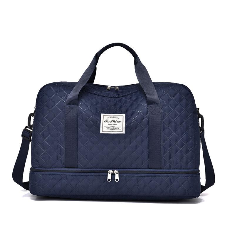Travel Bag Dry/Wet Separation Gym Bag Large Capacity Yoga Bag Cabin-Size Outdoor Soft-Sided Durable Luggage Bag