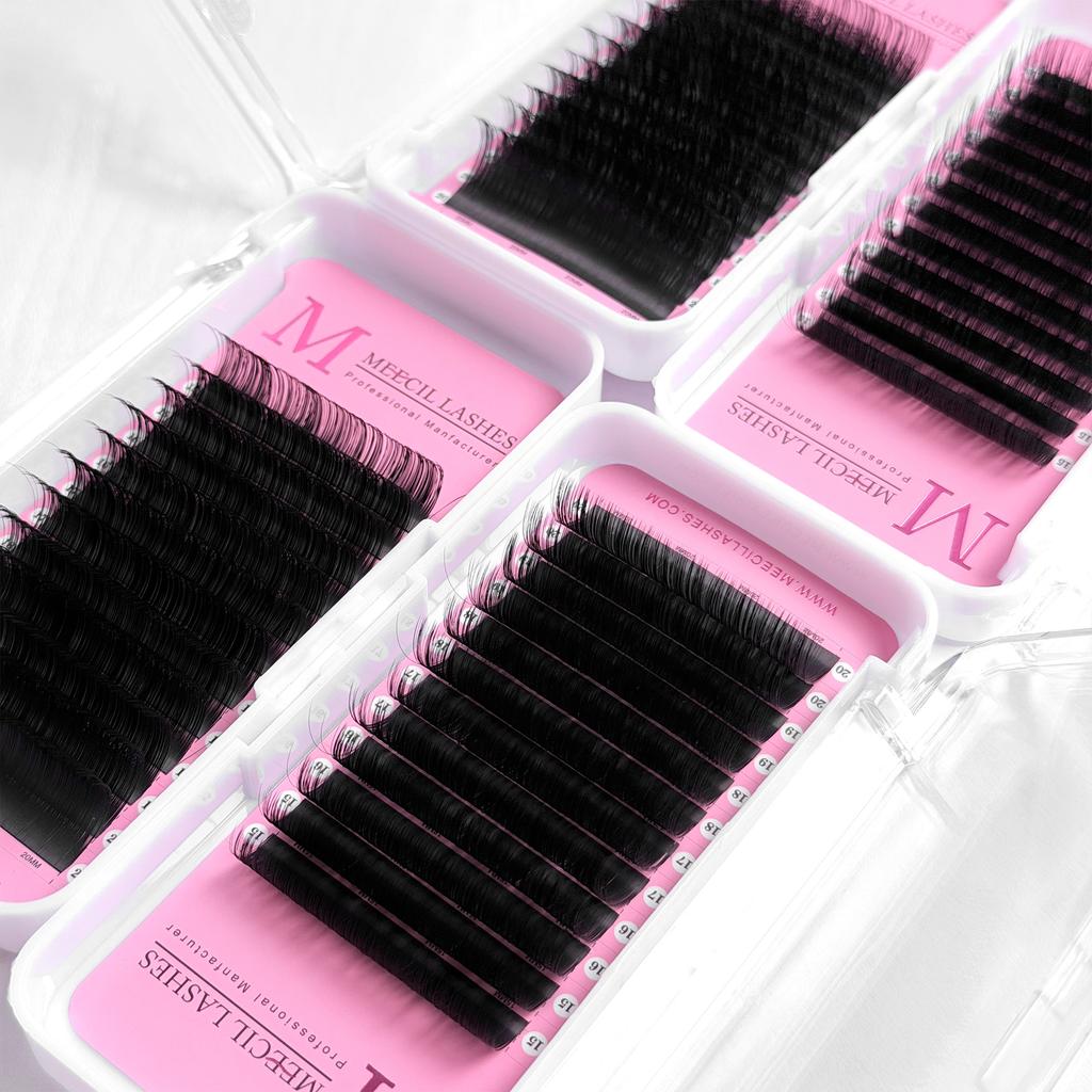 Premium Cashmere Lash Extensions Supplies Individual Volume Lash Trays Private Label Eyelash Extensions