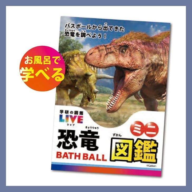 Set of 5 Foaming Net Illustrated Encyclopedia Live Dinosaur Bath Ball 2 by Nor Includes a Mascot and Includes a Mini Illustrated Ideal for Includes a
