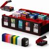 Card Holds Over 4000 Deck Trading Card Made of PU Magnetic Card Scratch and Bend Easy Easy Collection Compatible with and Various Card Games Black