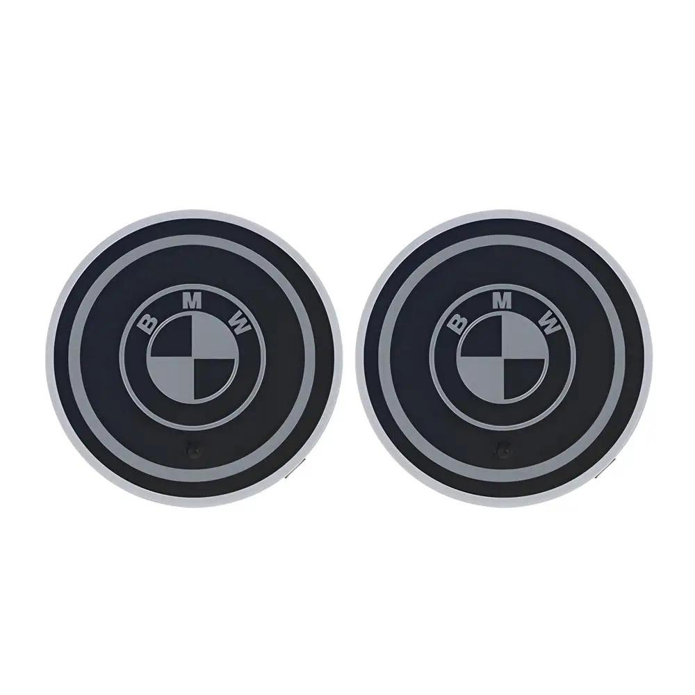 7 Color LED Car Cup Holder Light Luminous Coaster Water Cup Pad For BMW M M3 M5 M6 M2 X1 X2 X3 X5 X6 X4 E30 E39 E46 E53 E60 F10