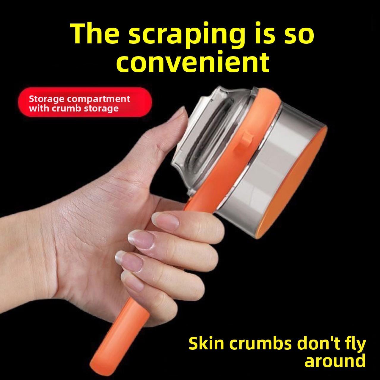 

Stainless Steel Multifunctional Peeler with Storage Container Kitchen Vegetable Fruit Potato Peeler Tool 1pcs помаранчевий