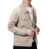 2024 Spring And Autumn Jacket Coat Korean Edition Corduroy Slim Fit Casual Solid Color Collar Jacket Top