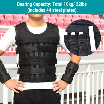 Adjustable Weighted Vest 10kg Workout Weight Vest with Wrist Weights and Leg Weights