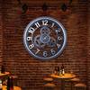 38CM Retro Industrial Style Gear Decoration Bar Cafe Wall Decoration Pendant Internet Cafe Gear Clock Background Wall