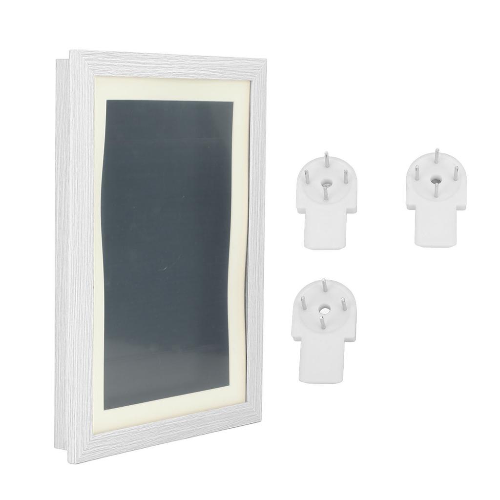 Front Opening Kids Art Frame Changeable Kids Artwork Display Frame Oil Painting Storage Box White