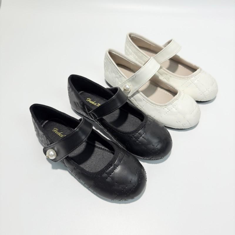 Girls Fashion Princess Flat Shoes With Rhombus Soft Sole Magic Tape Fall