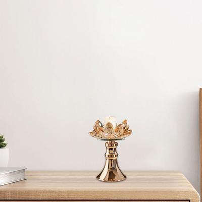 Bougeoir avec motif de lotus à des fins décoratives