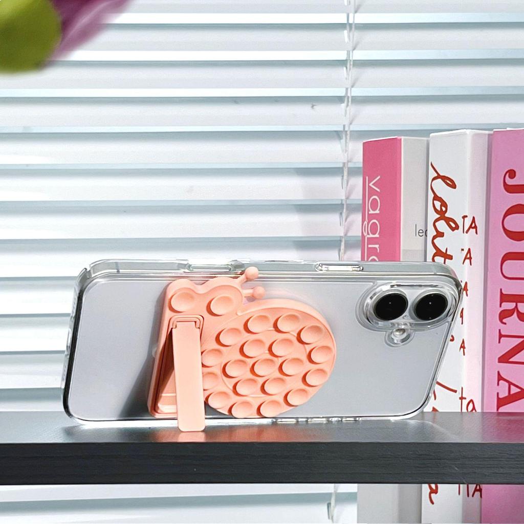 Snail Suction Cup Phone Holder: Multifunctional Silicone Stand & Selfie Back Sticker