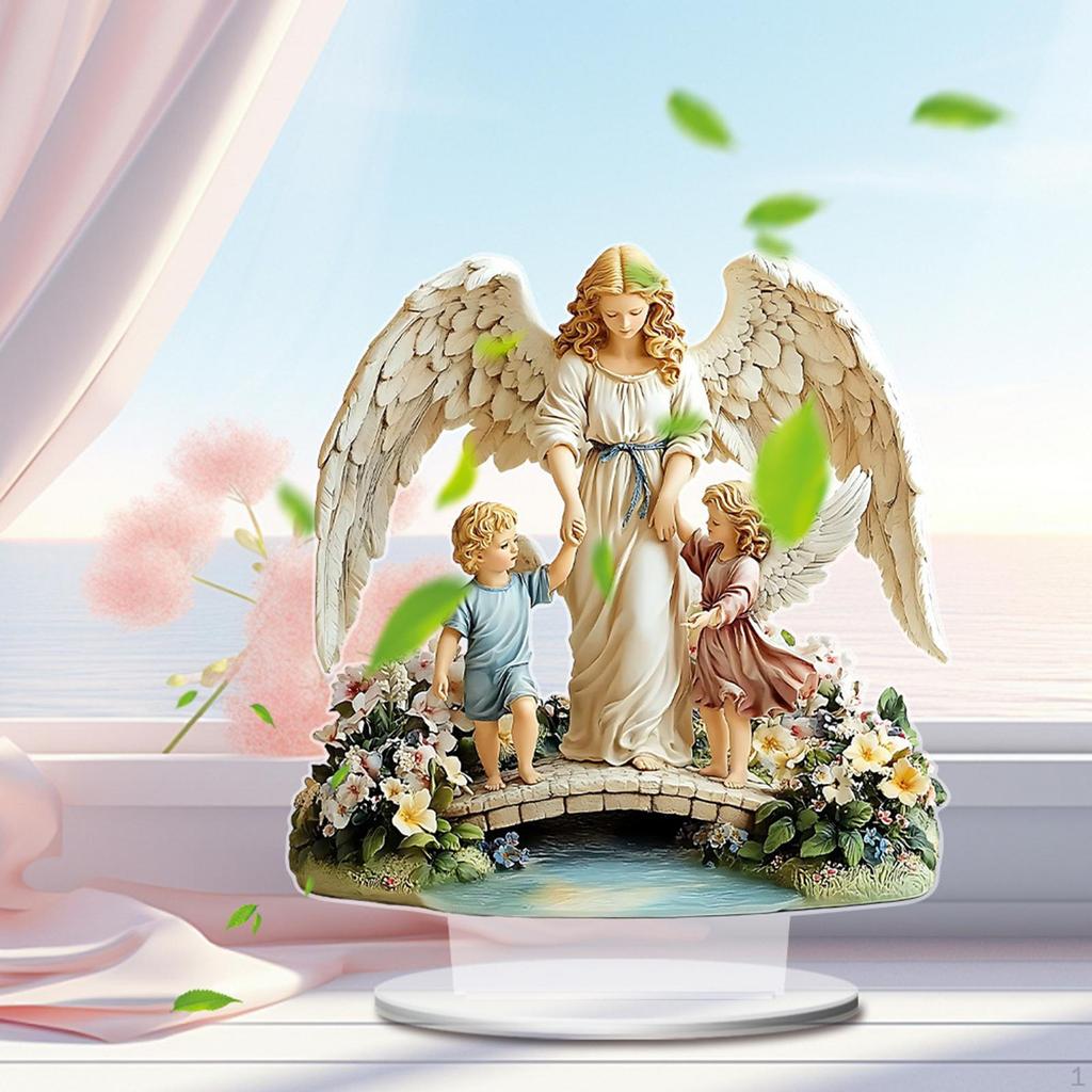 2D Acrylic Sign Holy Family Ornament Scene Layout DIY Crafting Religious Christmas Decor Tabletop