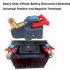 12v-24v Universal Battery Disconnect Switches With Non-Slip Handle Power Cutoff Control For Marine Boat RV Auto Truck & Moto