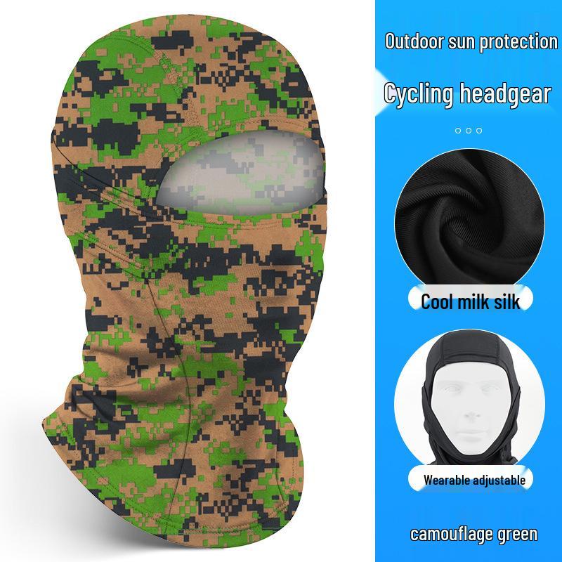 Quick-Dry Multifunctional Summer Cycling Face Mask: Breathable, Sun-Protective, Ice Silk Balaclava & Headband