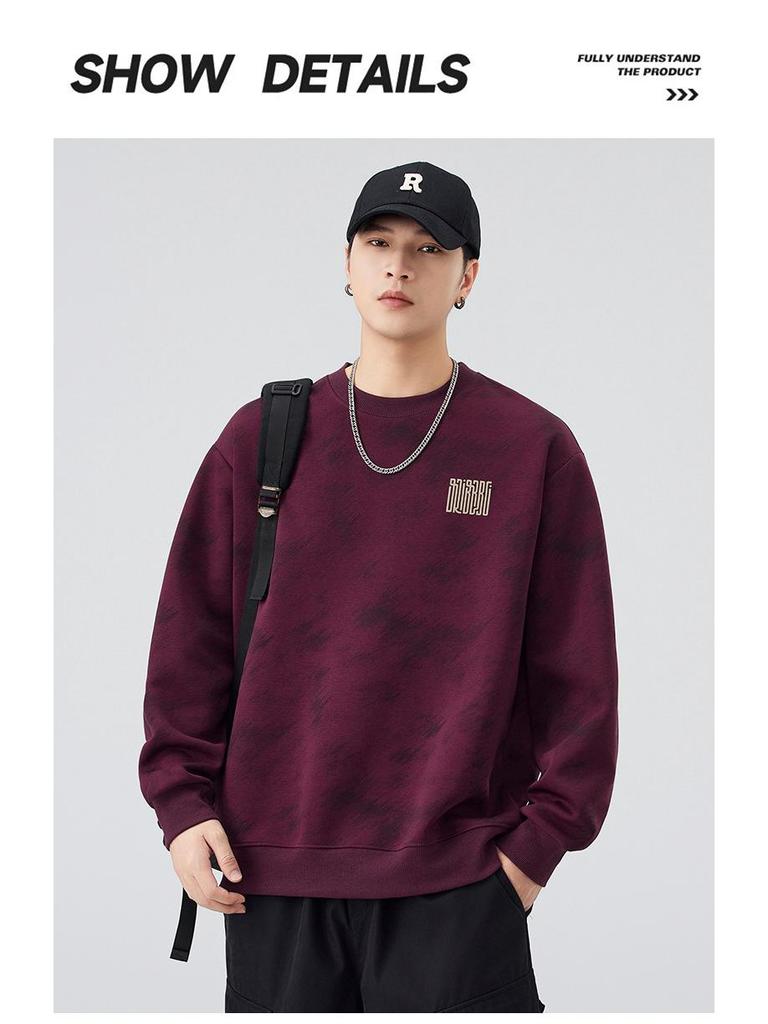 Men's Retro Cloud Heavyweight Hoodie: Trendy, Loose-Fit, Long-Sleeved, Perfect for Spring & Autumn