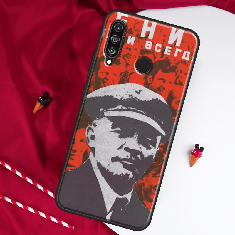 Lenin Soviet Union Flag For Huawei Nova 8i 7i 11i 12i 12s 9 10 SE Y90 Y60 Y70 Y72 Y61 Y91 P30 P40 Lite P60 Pro Case