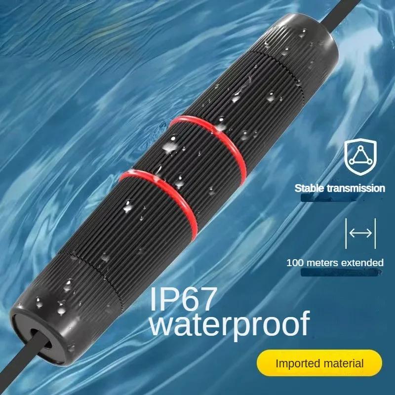 

1 шт. RJ45 док-роз’єм Мережа Ethernet Прямий водонепроникний роз’єм IP67 Зовнішній широкосмуговий кабельний подовжувач