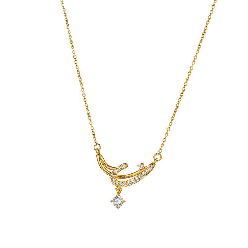 Retro Butterfly Flower Pendant Fashion Titanium Steel Choker Necklace Irregular Versatile Women